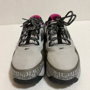 Reebok Women's Gray and Pink Athletic Shoes
